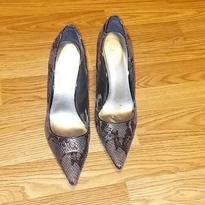 Nine West Snakeskin Heels